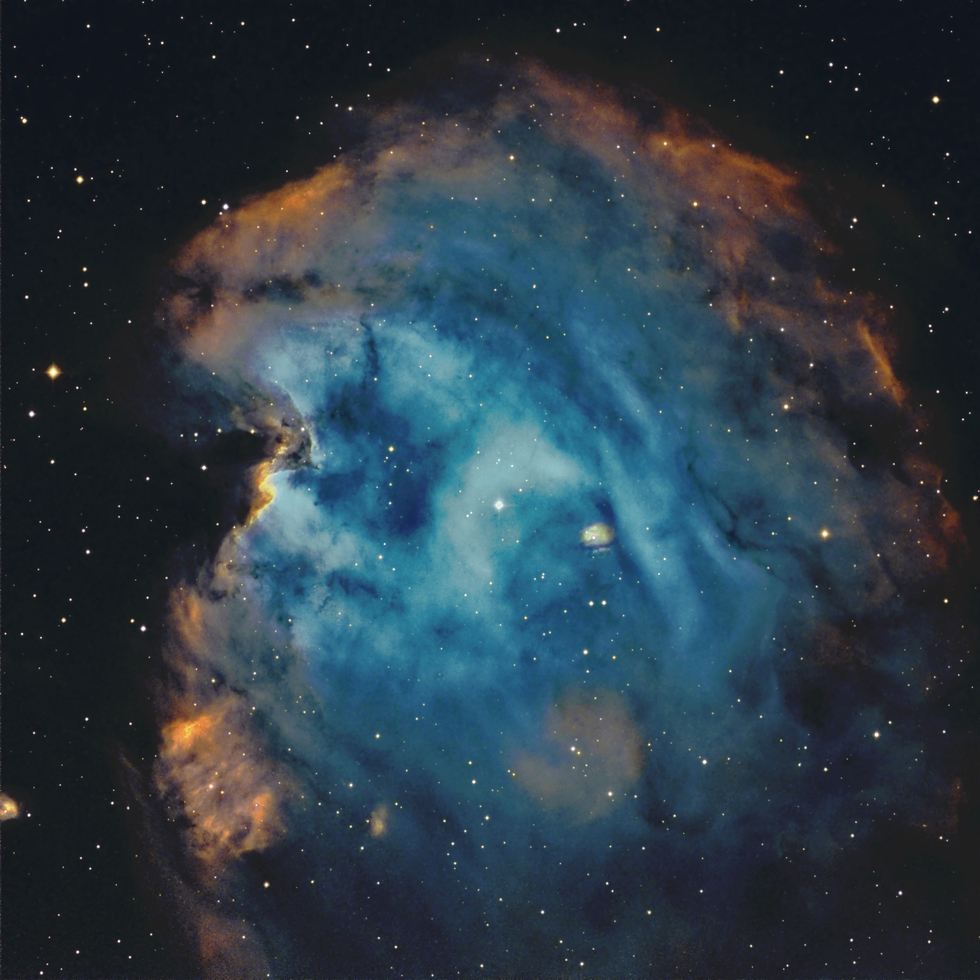 NGC 2174/2175 The Monkey Head Nebula SHO Telescope Live